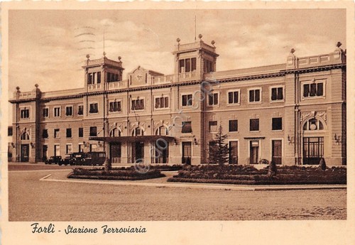 Cartolina forlì stazione - cartolina,