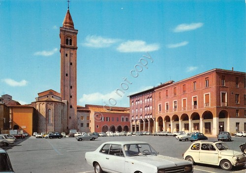 Cartolina cesena piazza della - cesena,