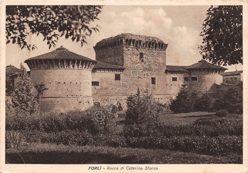 Cartolina forlì rocca di - forlì,