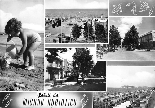 Cartolina postcard saluti - -,