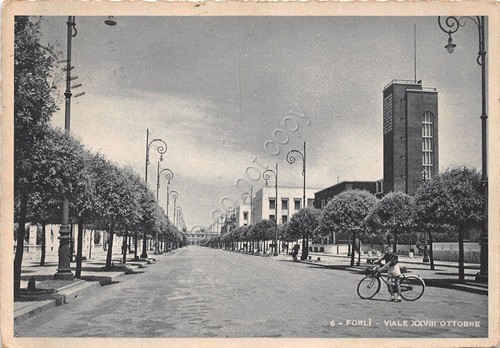 Cartolina forlì viale - forlì,