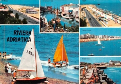 Cartolina riviera adriatica - cartolina,