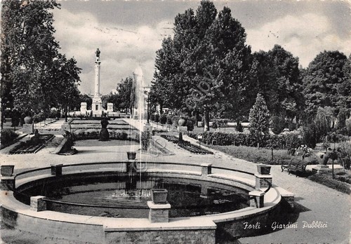 Cartolina forlì giardini - cartolina,