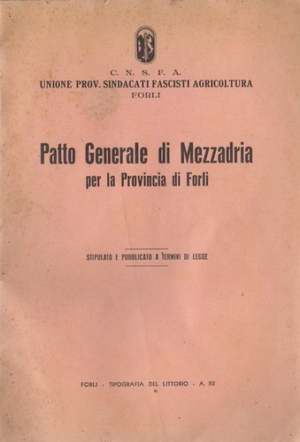 Patto generale mezzadria - patto,